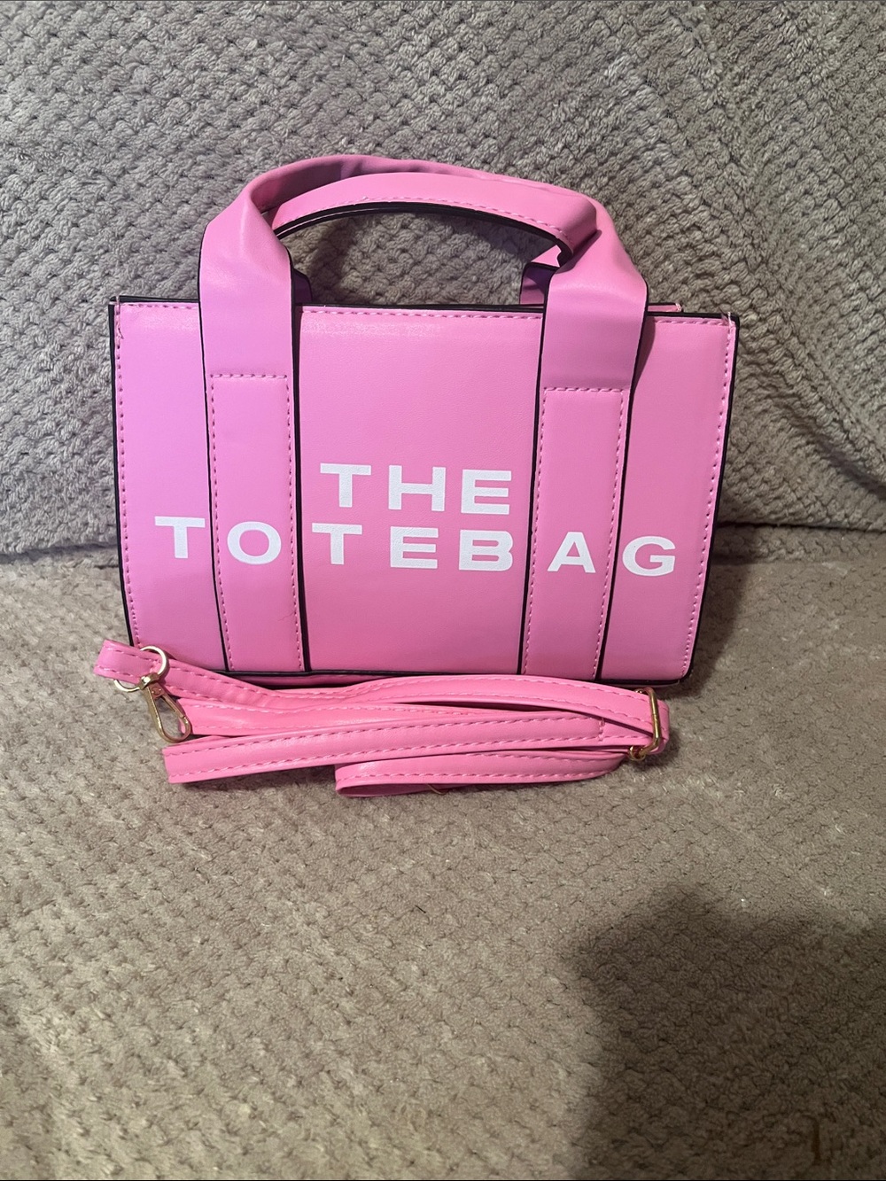 Pink Mini Tote Bag with Detachable Strap New With Tags
